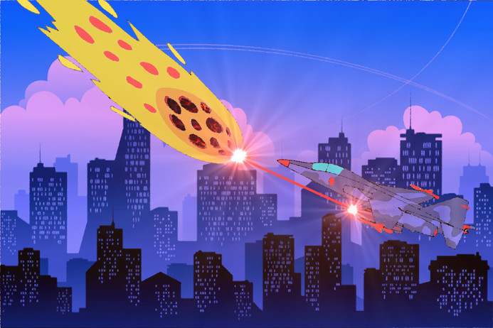 «Самолет и метеорит. Город спасен»